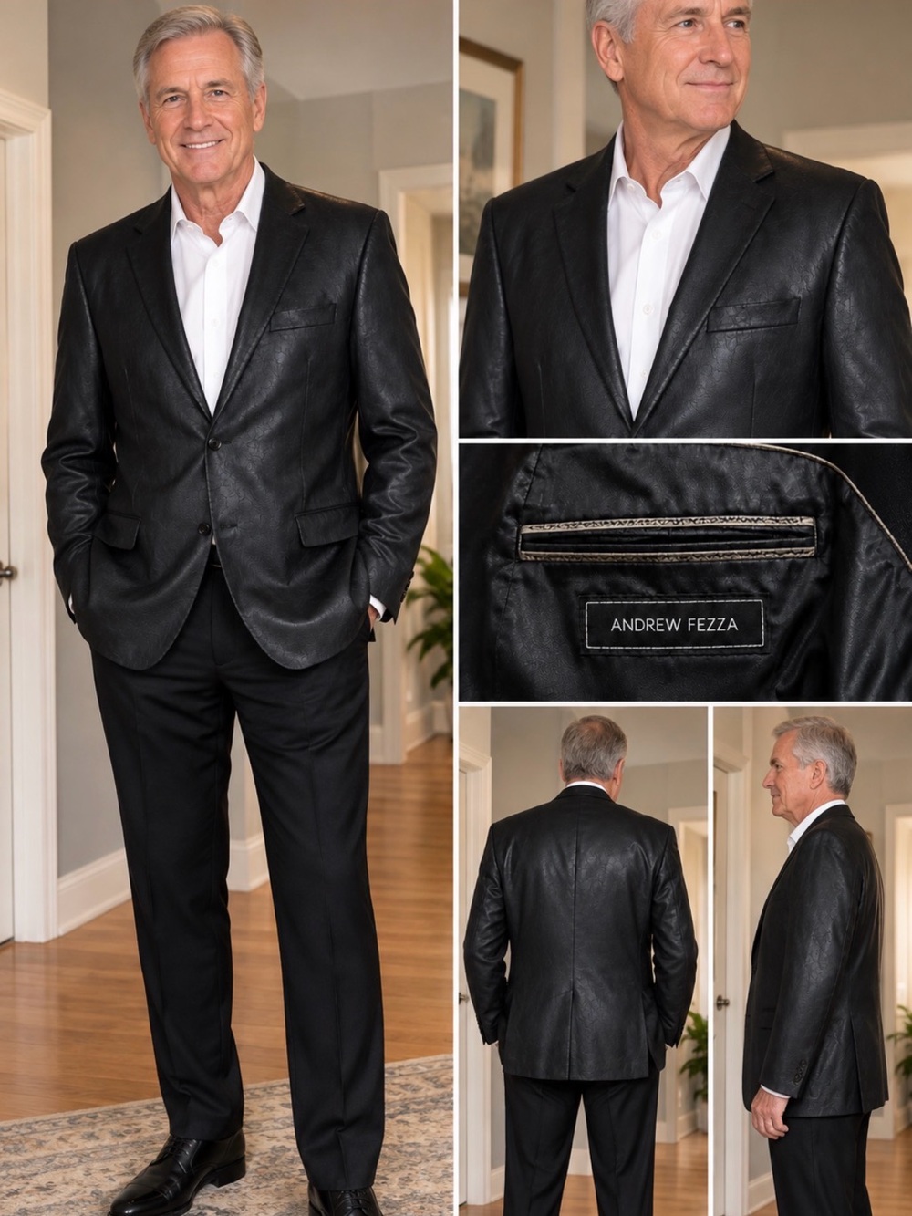 Men's Andrew Vezza Leather Sportcoat
